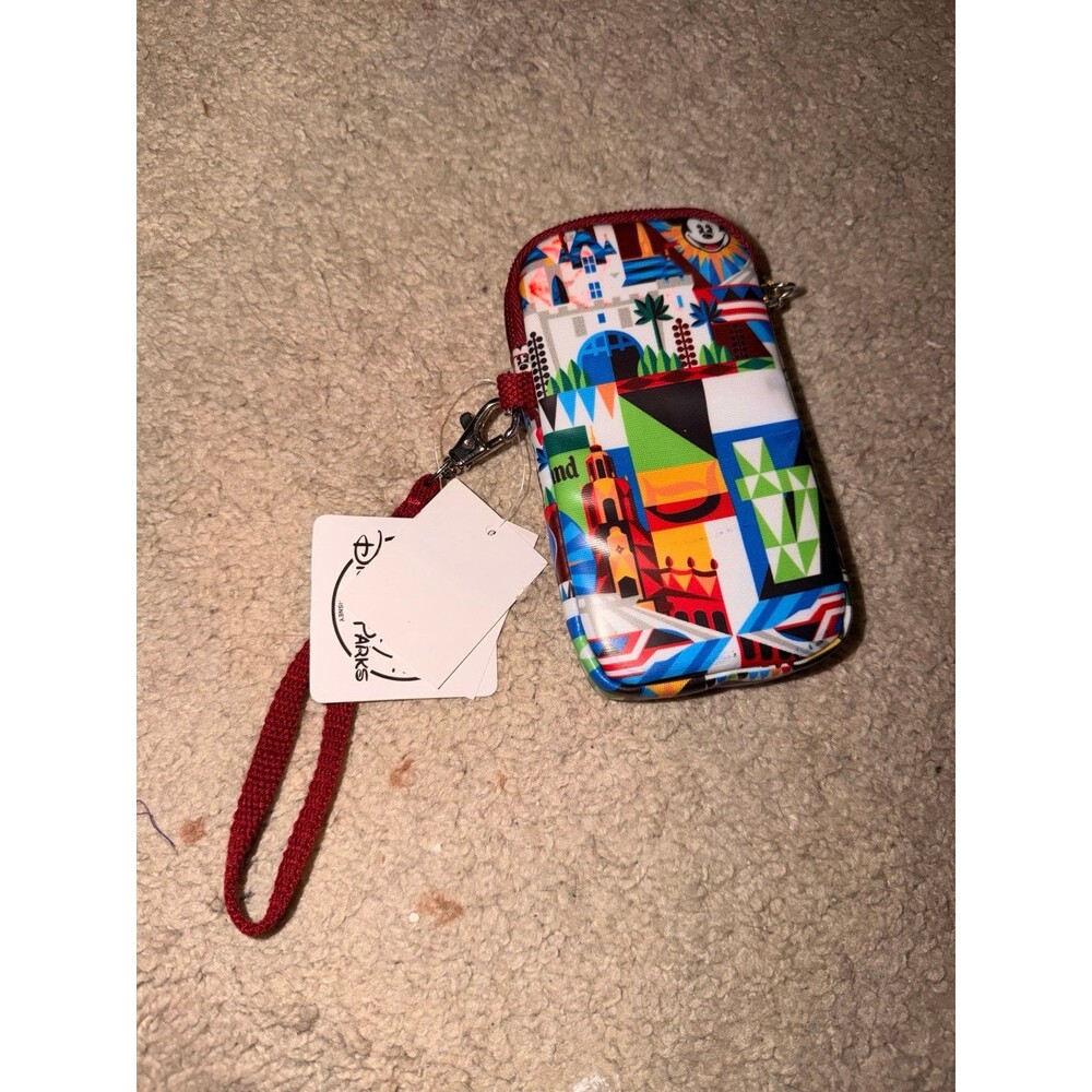 Walt Disney World 2014 Mini Cell Phone Pouch/Purse Wallet coin clip